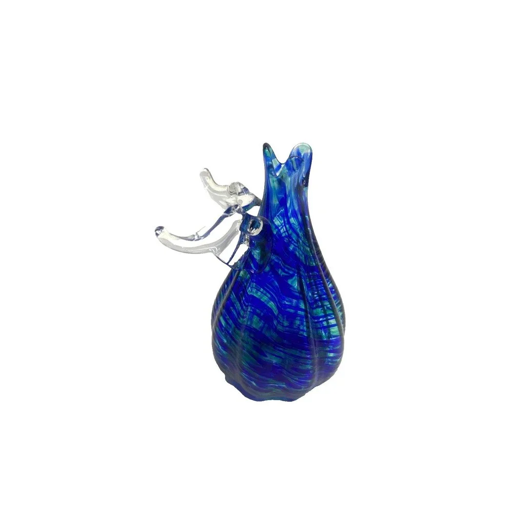 Bud Vase with Angel Wings - Art Glass - The Glass Studio of Cape Cod 3.5